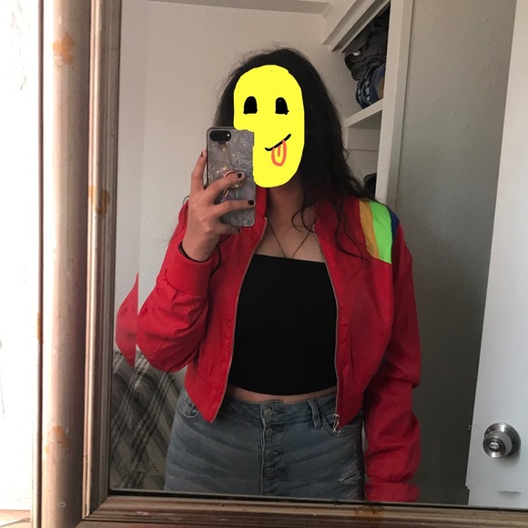 Rainbow crop top jacket - Picture 5 of 6